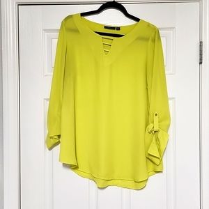 Apt. 9 Yellow Blouse Women's Size Large